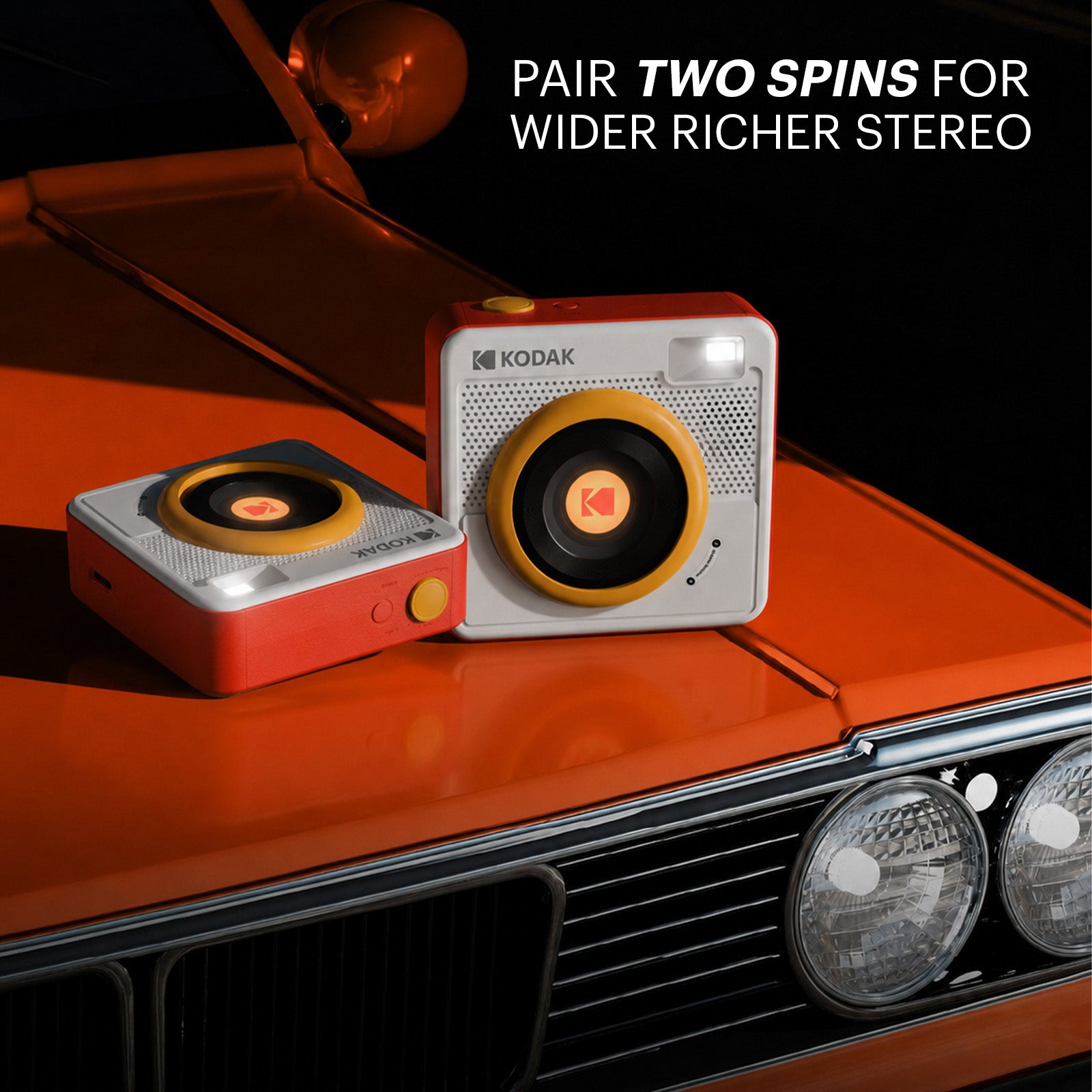 KODAK Spin Portable Wireless Bluetooth Speaker