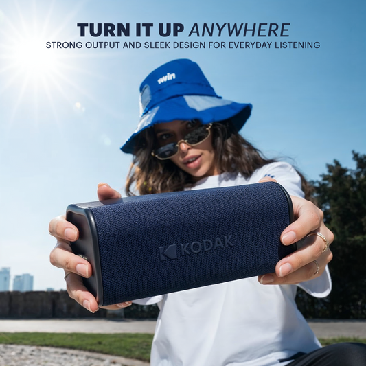 KODAK SOUNDBRIX Plus Portable Bluetooth Speaker - Blasting Blue
