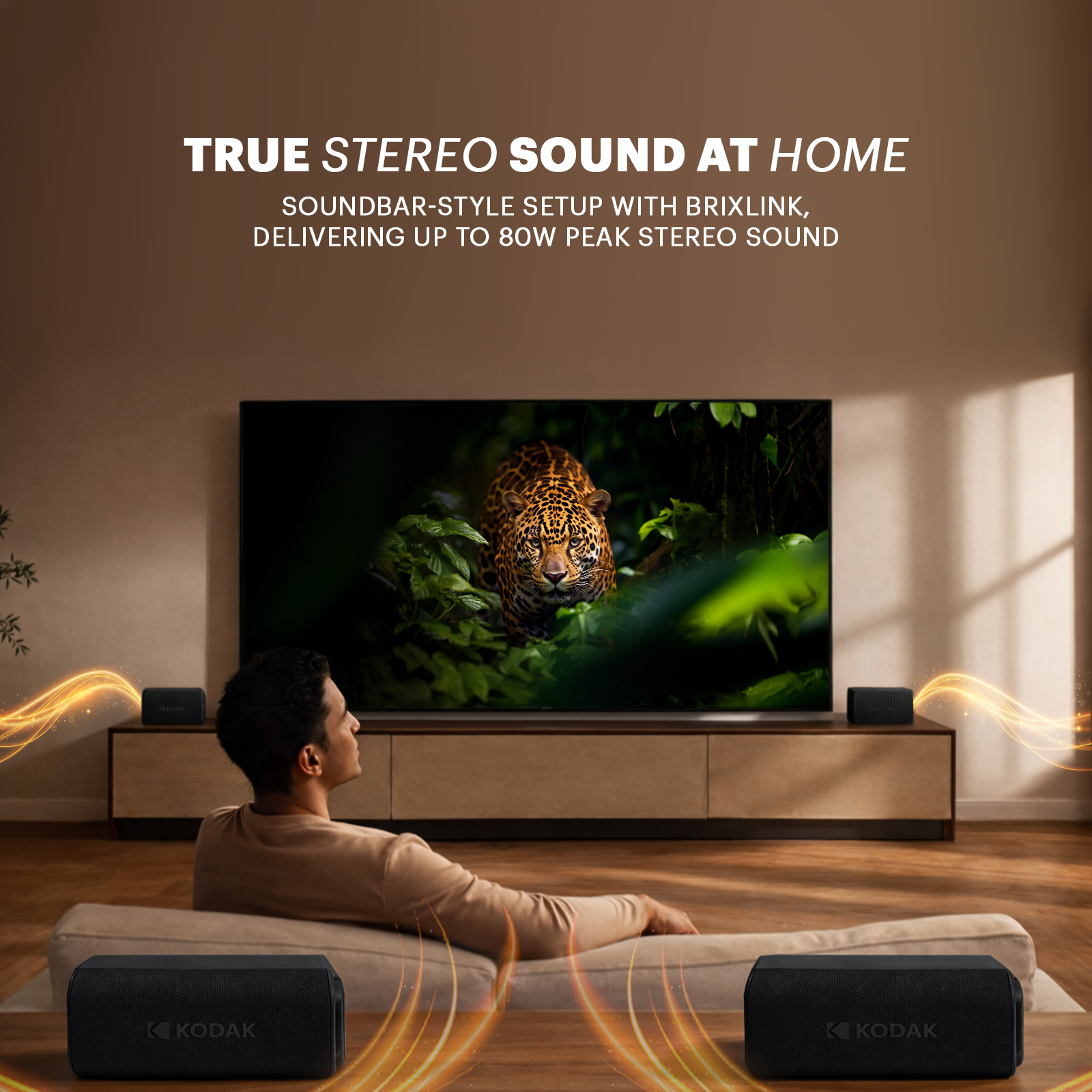 KODAK SOUNDBRIX Plus Portable Bluetooth Speaker -  Midnight Black