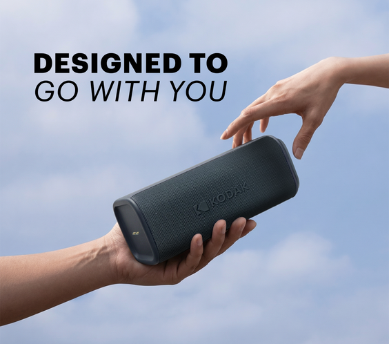 KODAK SOUNDBRIX Plus Portable Bluetooth Speaker - Grooving Gray