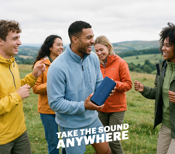KODAK SOUNDBRIX Plus Portable Bluetooth Speaker - Blasting Blue