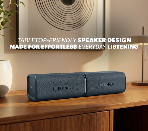 KODAK SOUNDBRIX Plus Portable Bluetooth Speaker - Grooving Gray