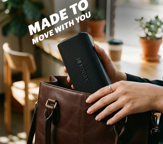 KODAK SOUNDBRIX Plus Portable Bluetooth Speaker -  Midnight Black