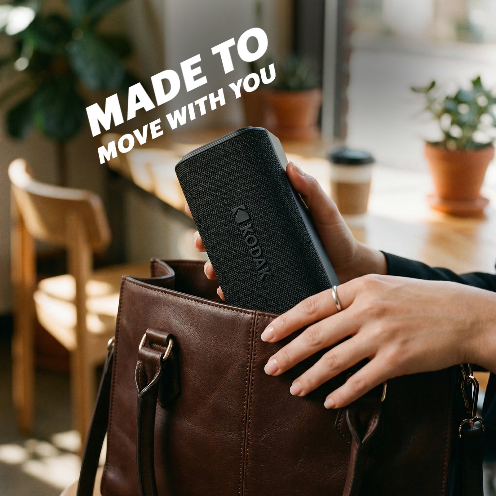 KODAK SOUNDBRIX Plus Portable Bluetooth Speaker -  Midnight Black