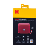 KODAK SOUNDBRIX™ Reverb Red 2-Piece Speaker